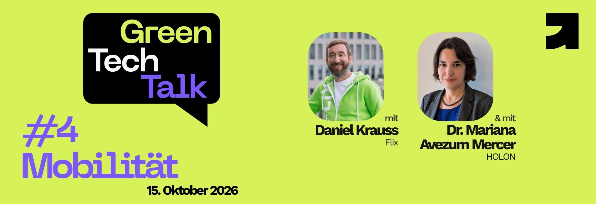 GreenTech Talk Banner